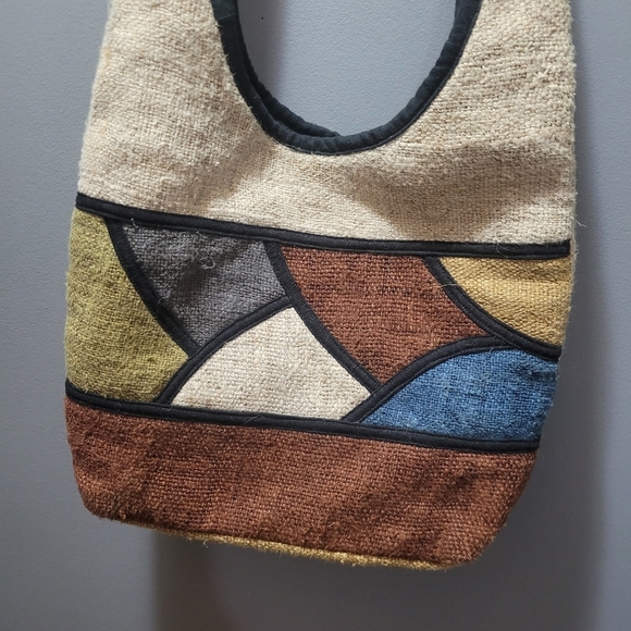 Hemp Tote Bag in Earthy Toned Colors - Picture 2 of 4